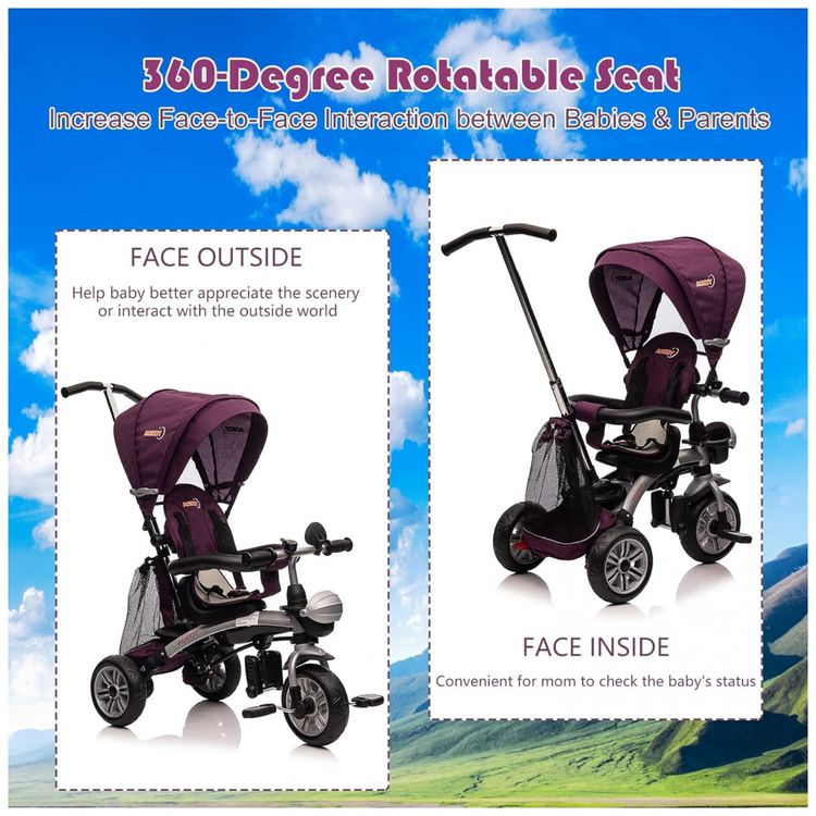 Triciclo-Infantil-6-em-1-com-Alca-Ajustavel-e-Assento-foto-5