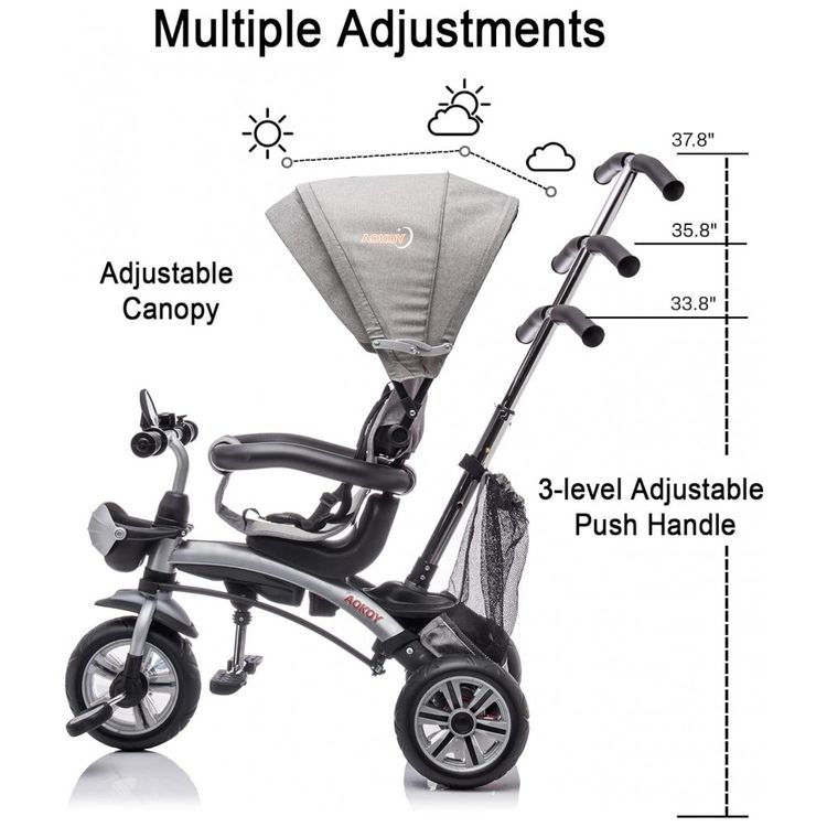 Triciclo-Infantil-6-em-1-com-Alca-Ajustavel-e-Assento-foto-4