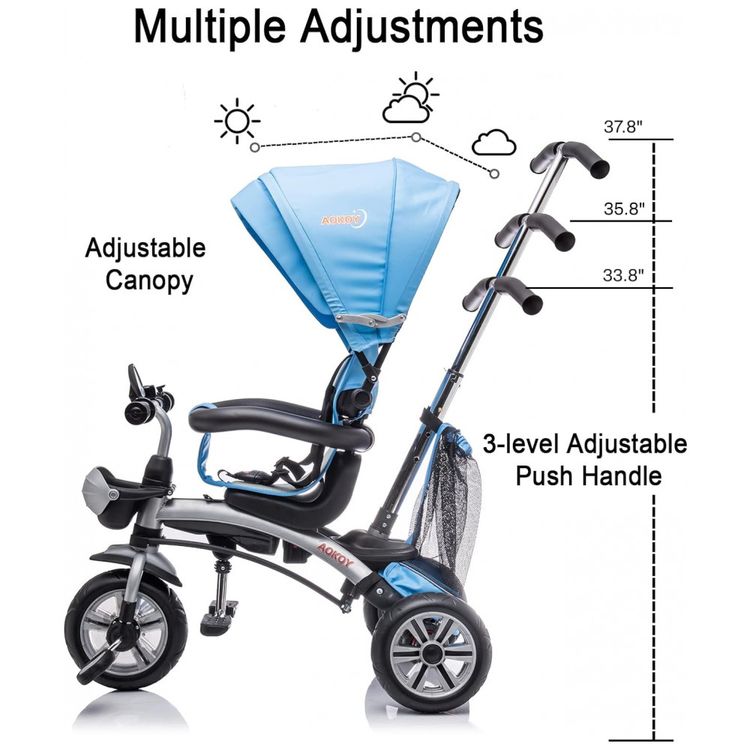 Triciclo-Infantil-6-em-1-com-Alca-Ajustavel-e-Assento-foto-5