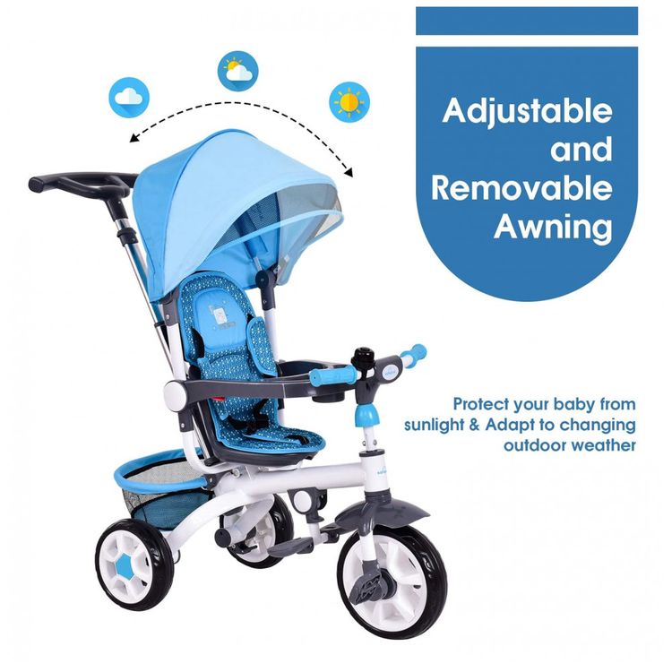 Triciclo-Infantil-4-em-1-com-Alca-Removivel-Sino-Assento-foto-5