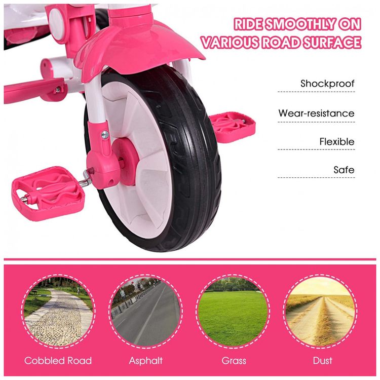 Triciclo-Infantil-4-em-1-com-Alca-Removivel-Sino-Assento-foto-4
