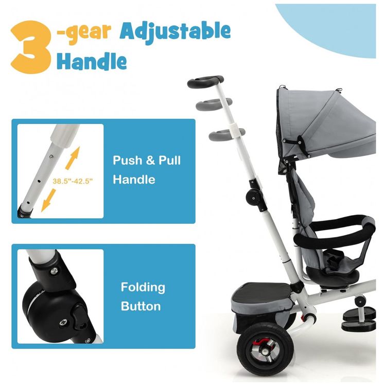 Triciclo-Infantil-4-em-1-com-Alca-Removivel-Sino-Assento-foto-2