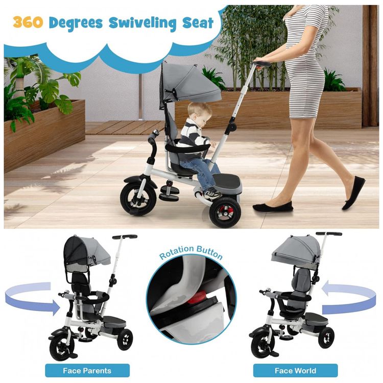 Triciclo-Infantil-4-em-1-com-Alca-Removivel-Sino-Assento-foto-4