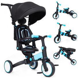 Triciclo-para-bebe-GAOMON-7-em-1-triciclo-infantil-dobravel-foto-0