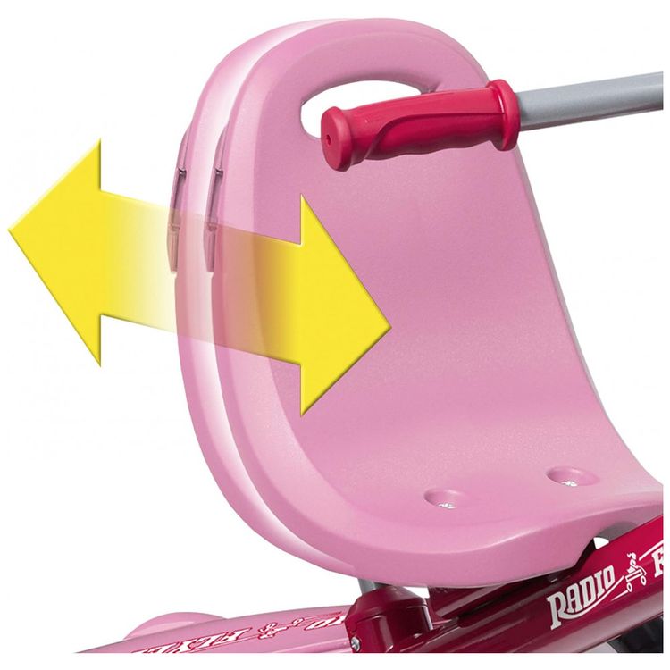 Radio-Flyer-Pedal-Push-4-em-1-Stroll-N-Trike-triciclo-rosa-foto-5