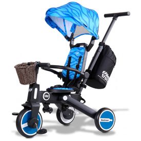 Triciclo-Infantil-com-Cesta-Mochila-de-Viagem-e-Bolsa-para-foto-0