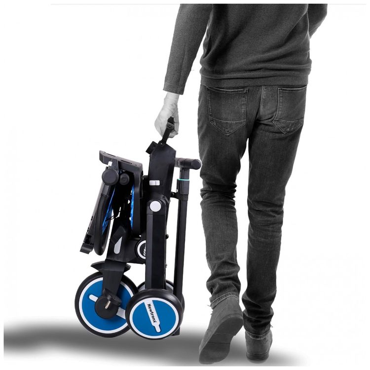 Triciclo-Infantil-com-Cesta-Mochila-de-Viagem-e-Bolsa-para-foto-3