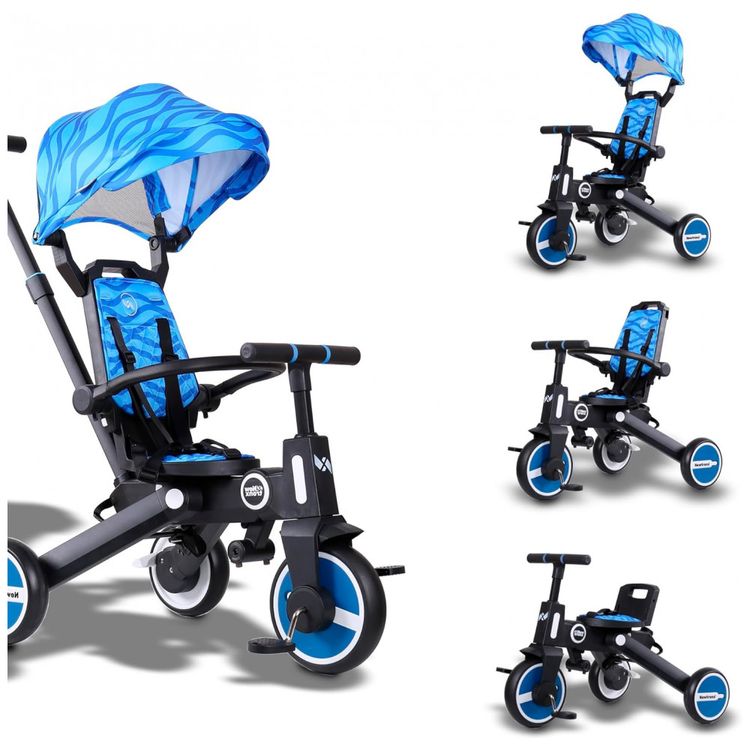 Triciclo-Infantil-com-Cesta-Mochila-de-Viagem-e-Bolsa-para-foto-4