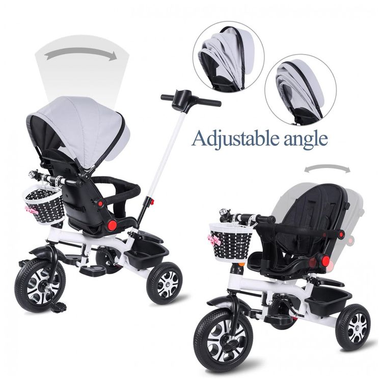 Triciclo-Infantil-6-em-1-com-Guarda-Copo-Assento-Giratorio-foto-2