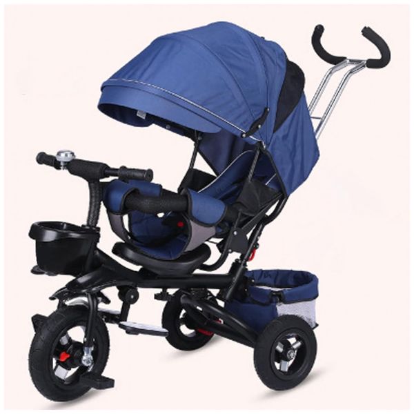 Triciclo-Infantil-4-em-1-Dobravel-com-Alca-de-Pressao-foto-0
