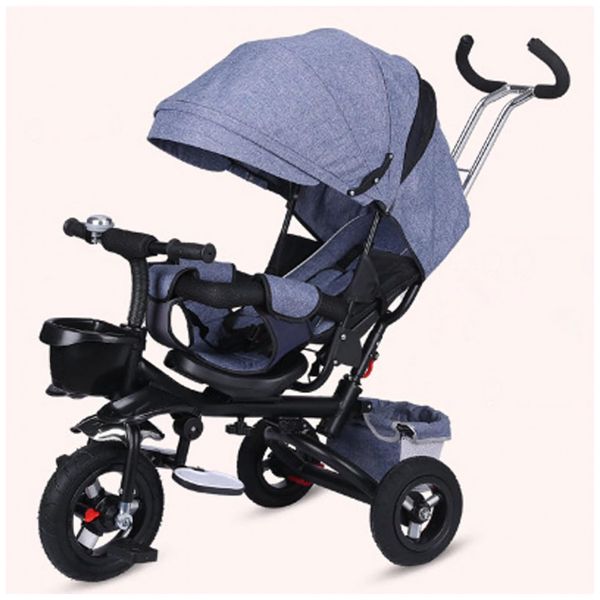 Triciclo-Infantil-4-em-1-Dobravel-com-Alca-de-Pressao-foto-0
