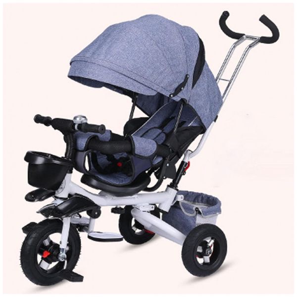 Triciclo-Infantil-4-em-1-Dobravel-com-Alca-de-Pressao-foto-0
