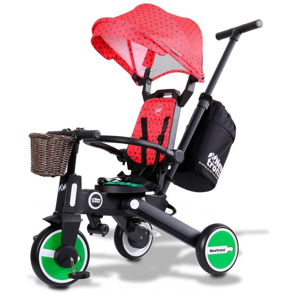 Triciclo-Infantil-com-Cesta-Mochila-de-Viagem-e-Bolsa-para-foto-0