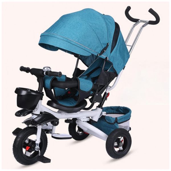Triciclo-Infantil-4-em-1-Dobravel-com-Alca-de-Pressao-foto-0