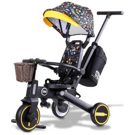 Triciclo-Infantil-com-Cesta-Mochila-de-Viagem-e-Bolsa-para-foto-0