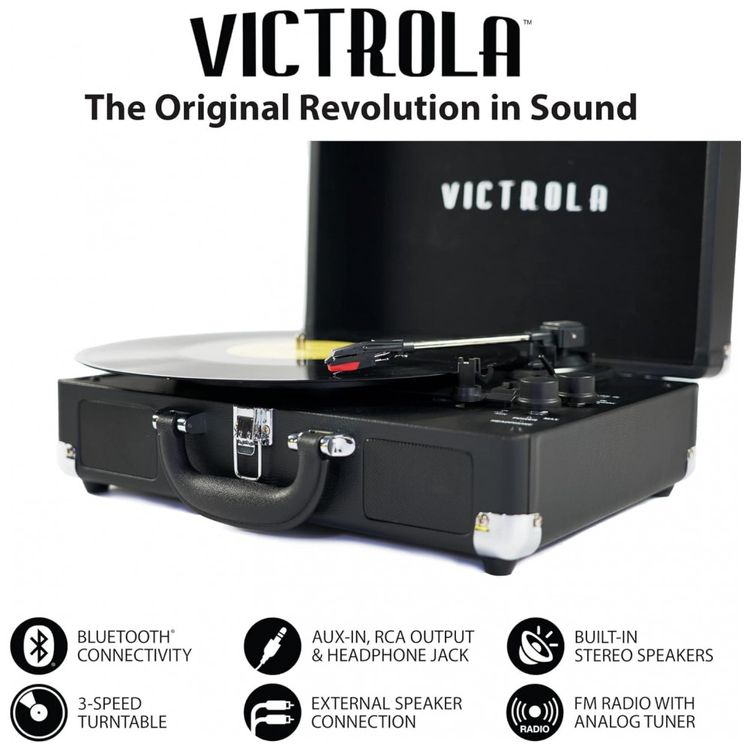 Toca-Discos-Retro-com-Suporte-de-Record-Player-e-Bluetooth-foto-2