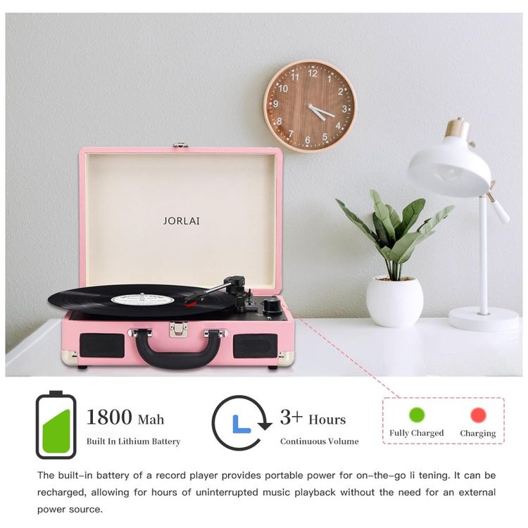 Toca-Discos-com-Bluetooth-Codificacao-de-Reproducao-USB-foto-3