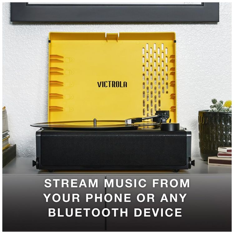 Toca-Discos-Recarregavel-Portatil-com-Bluetooth-e-Alto-foto-2