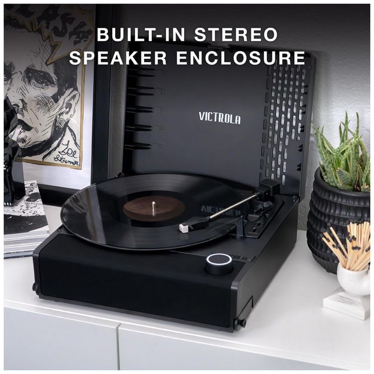 Toca-Discos-Recarregavel-Portatil-com-Bluetooth-e-Alto-foto-4