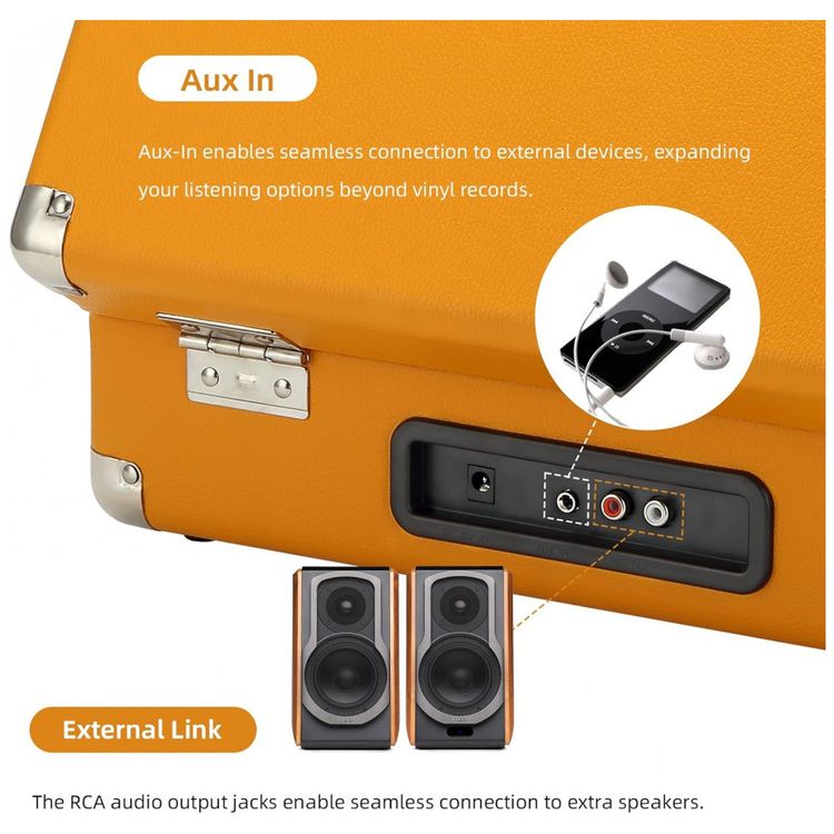 Toca-Discos-com-Bluetooth-Codificacao-de-Reproducao-USB-foto-4