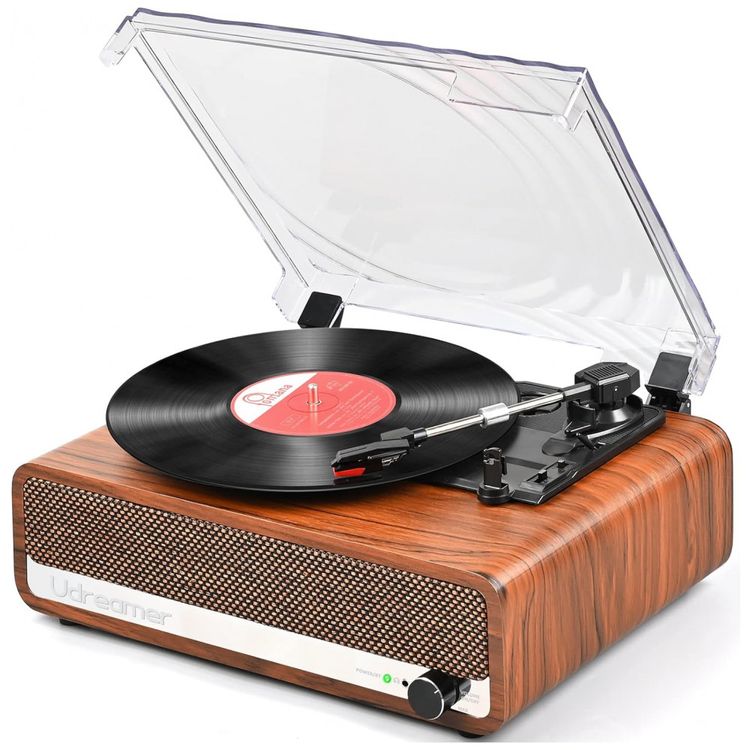 Toca-Discos-Vintage-com-Ajuste-de-Pressao-de-Agulha-de-Alto-foto-0