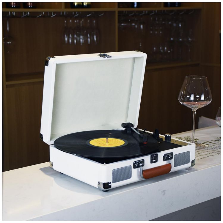 Toca-Discos-com-Alto-Falantes-Estereo-Integrados-Bluetooth-foto-1
