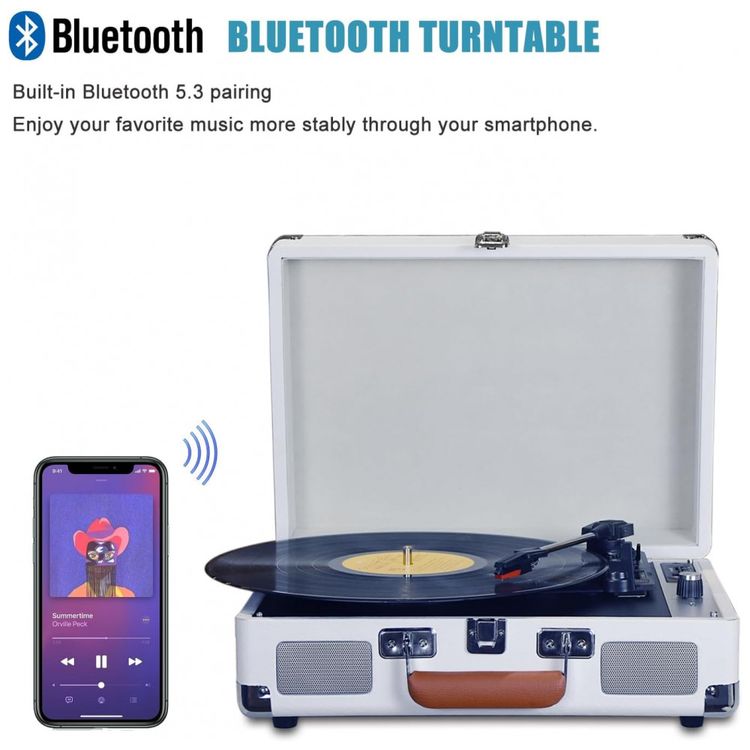 Toca-Discos-com-Alto-Falantes-Estereo-Integrados-Bluetooth-foto-3