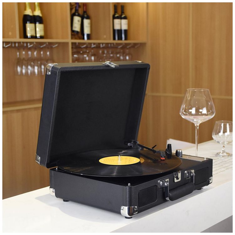 Toca-Discos-com-Alto-Falantes-Estereo-Integrados-Bluetooth-foto-1