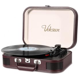 Toca-Discos-com-Bluetooth-Alto-Falantes-Estereo-Integrados-foto-0