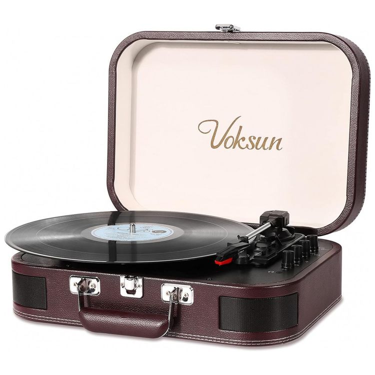 Toca-Discos-com-Bluetooth-Alto-Falantes-Estereo-Integrados-foto-0