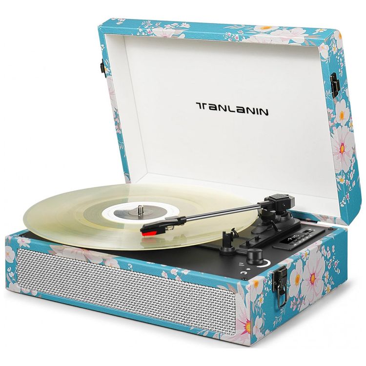 Toca-Discos-Vintage-com-3-Velocidades-Alto-Falantes-foto-0