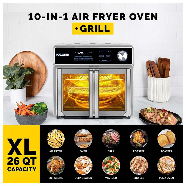 Fritadeira-Eletrica-Air-Fryer-25L-com-Painel-de-Controle-foto-3