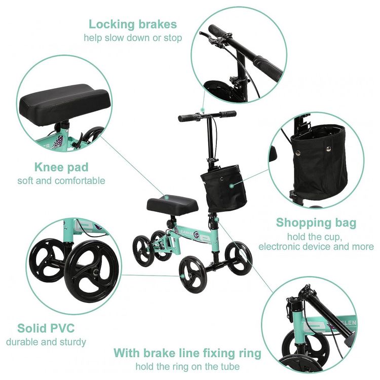 Scooter-de-joelho-economico-andador-de-joelho-direcionavel-foto-2