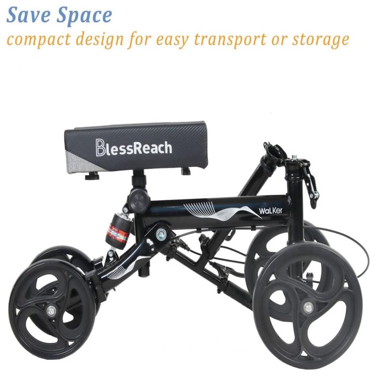 Scooter-medico-deluxe-com-andador-de-joelho-direcionavel-foto-5