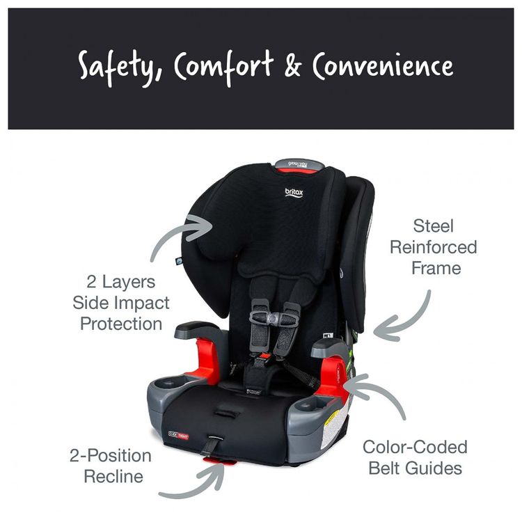 Assento-Infantil-Elevado-para-Carro-2-em-1-com-Almofadas-de-foto-2