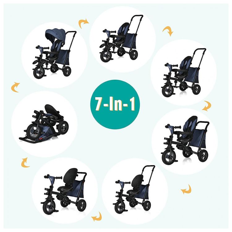 Triciclo-Infantil-para-Passeio-com-Assento-Ajustavel-7-foto-2