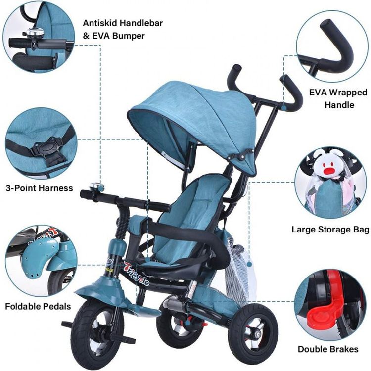 Triciclo-Infantil-para-Passeio-com-Assento-Ajustavel-6-foto-1