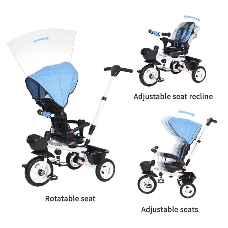 Triciclo-Infantil-para-Passeio-BOOWAY-com-Assento-Ajustavel-foto-2