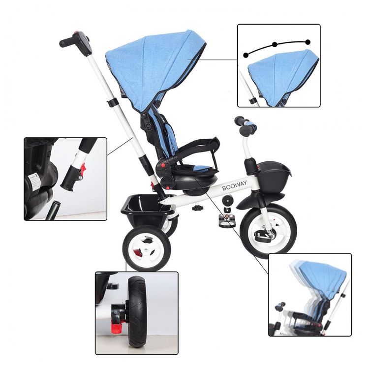 Triciclo-Infantil-para-Passeio-BOOWAY-com-Assento-Ajustavel-foto-5