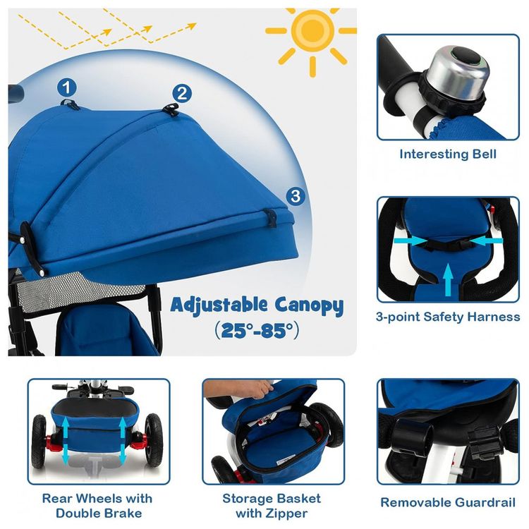 Costzon-8808-Triciclo-Infantil-para-Passeio-com-Assento-foto-3