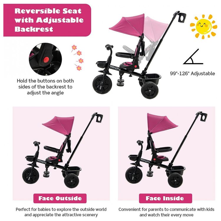 Triciclo-Infantil-para-Passeio-BABY-JOY-com-Assento-foto-4
