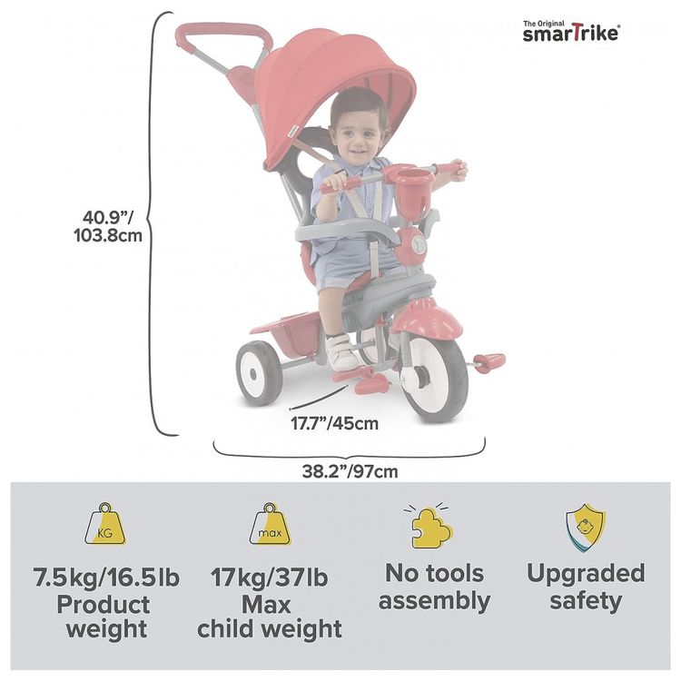 Triciclo-Infantil-para-Passeio-Idade-Recomendada-1-a-5-foto-4