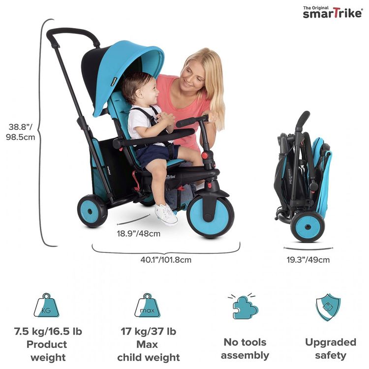 Triciclo-Infantil-para-Passeio-smarTrike-5021533-com-Assento-foto-4