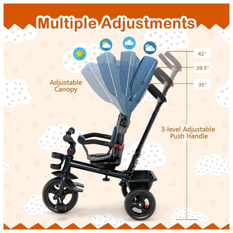 Triciclo-Infantil-para-Passeio-HONEY-JOY-com-Assento-foto-4