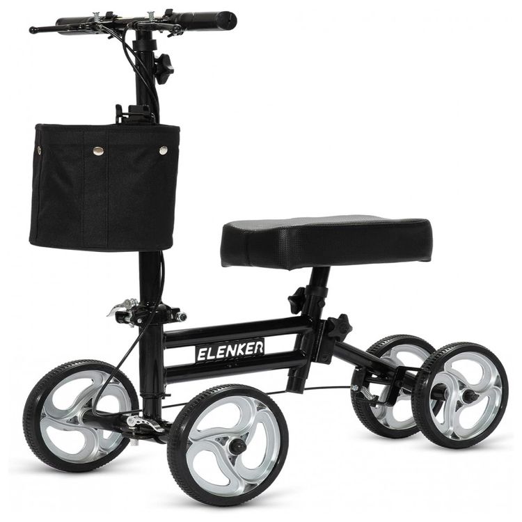 ELENKER-Adjustable-Steerable-Knee-Scooter-for-Foot-Injuries-foto-0