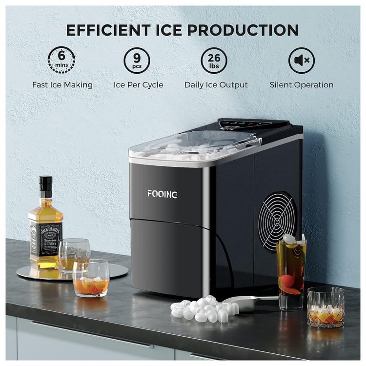 FOOING-Maquina-de-Gelo-Automatica-Portatil Produz-ate-11kg-foto-1
