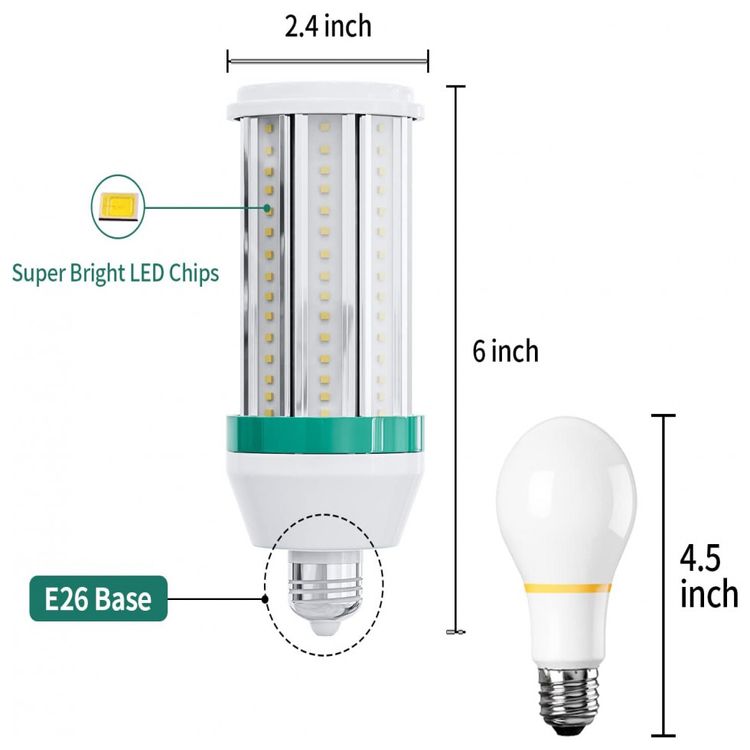 Pinegreen-Lampada-LED-Base-E26-com-10000-Lumens-5000K-na-Cor-foto-2