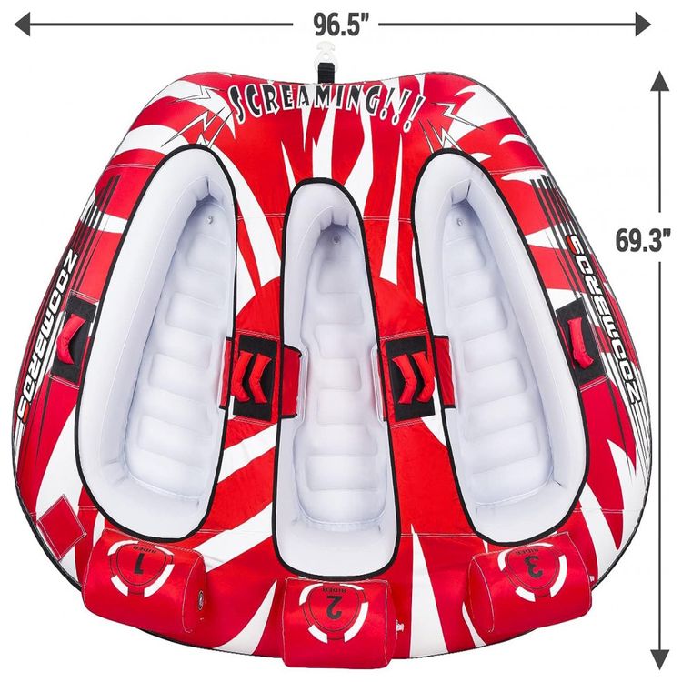 Boia-Rebocavel-Aquatica-para-2-Pessoas-ZOOMBROS-Vermelho-foto-1