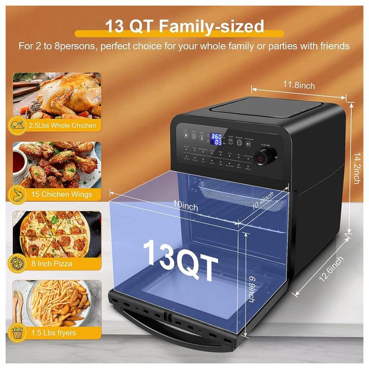 Forno-Eletrico-de-Bancada-COOCHEER-26.5L-15-em-1-foto-3