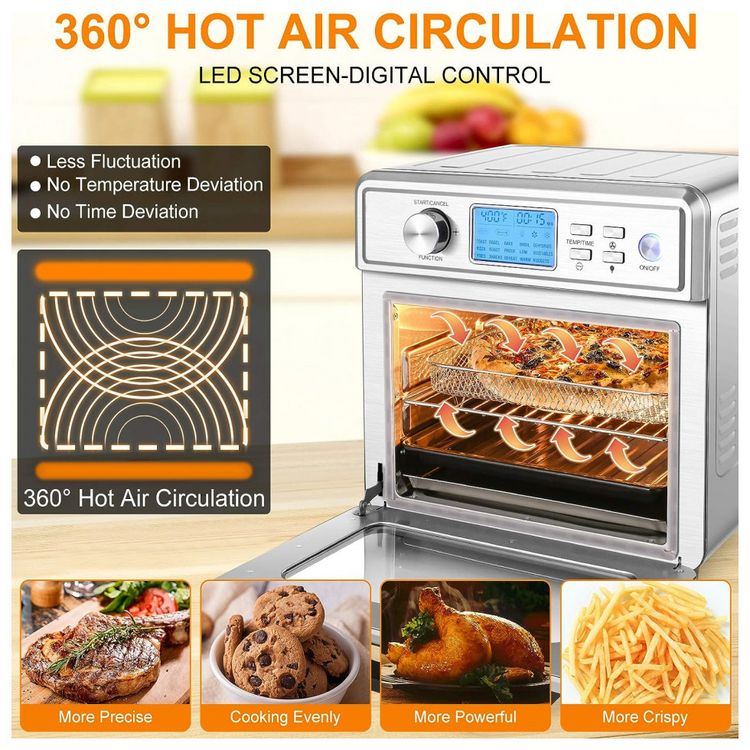 Forno-Eletrico-de-Bancada-26.5L-15-em-1-Multifuncoes-com-foto-3